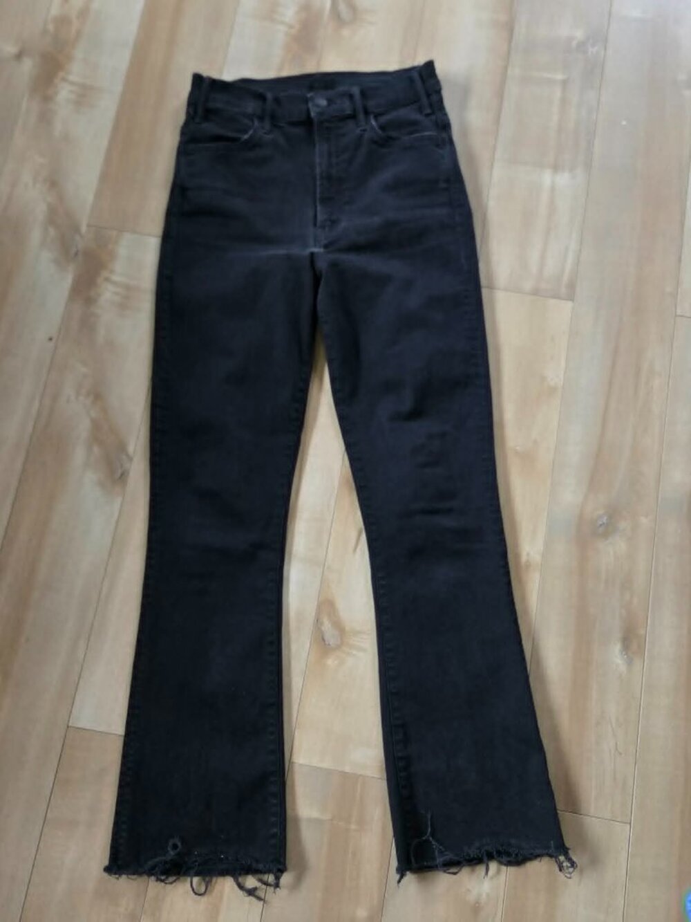 MOTHER The Hustler Ankle Fray Jeans in Not Guilty โ Size 26